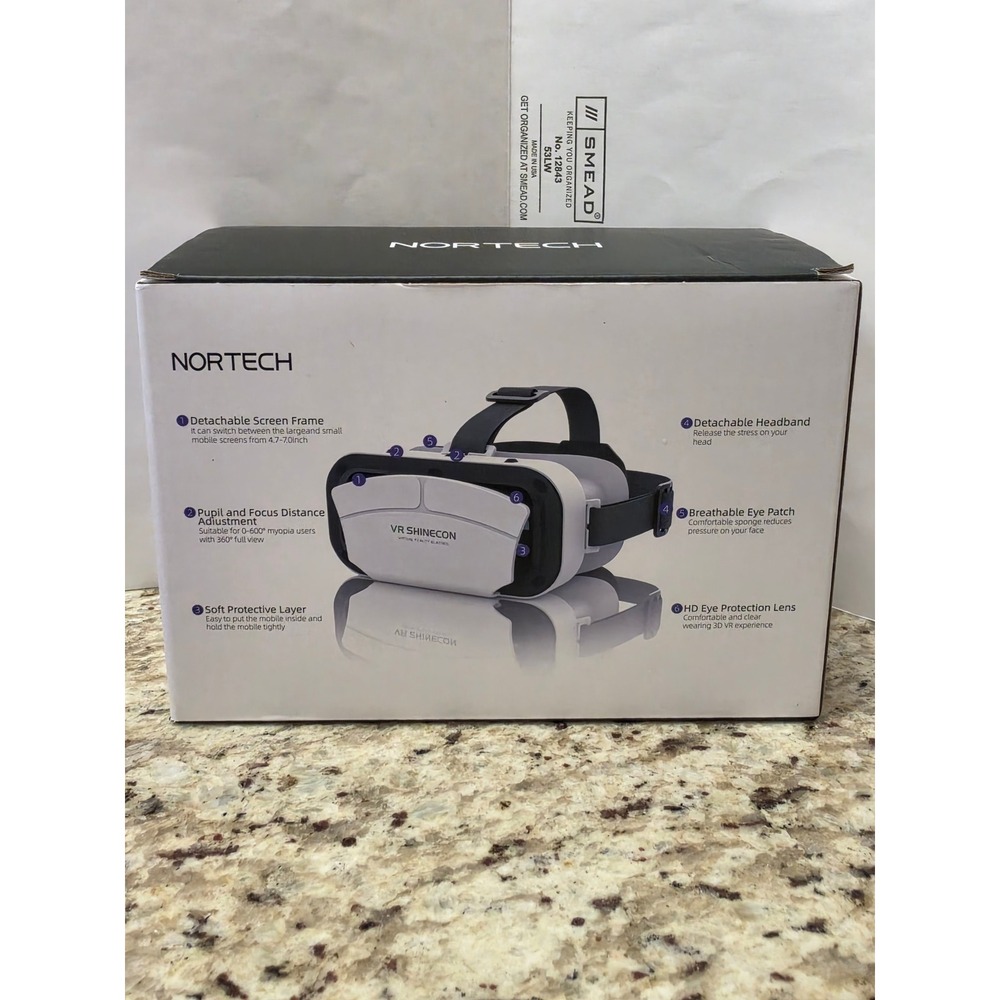 Nortech Nova VR Headset VR SHINECON 3D Glasses Smartphones New in Box - Picture 3 of 3